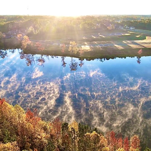 The Haven at Plainsman Lakefront Homesites Auburn, Alabama Drone Photo