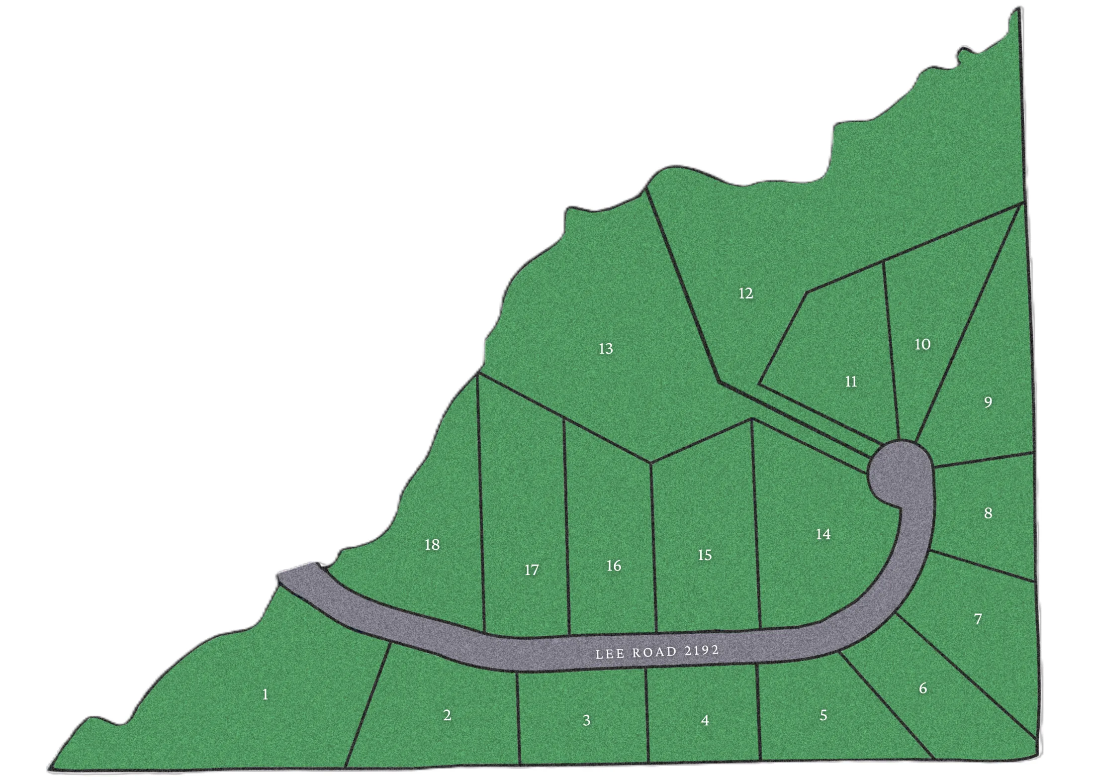 Sentinel Hills plat map