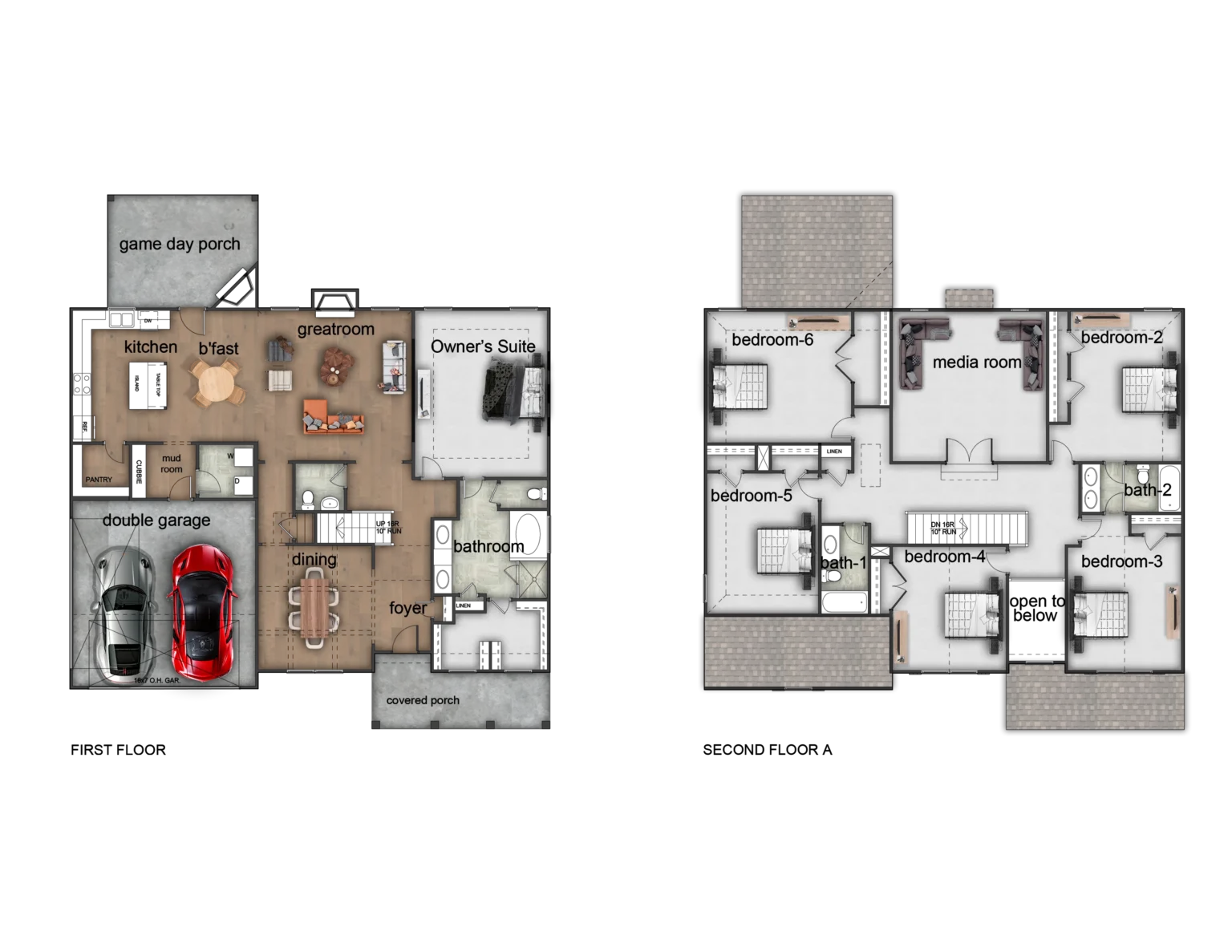 Ash II Elevation A floor plan