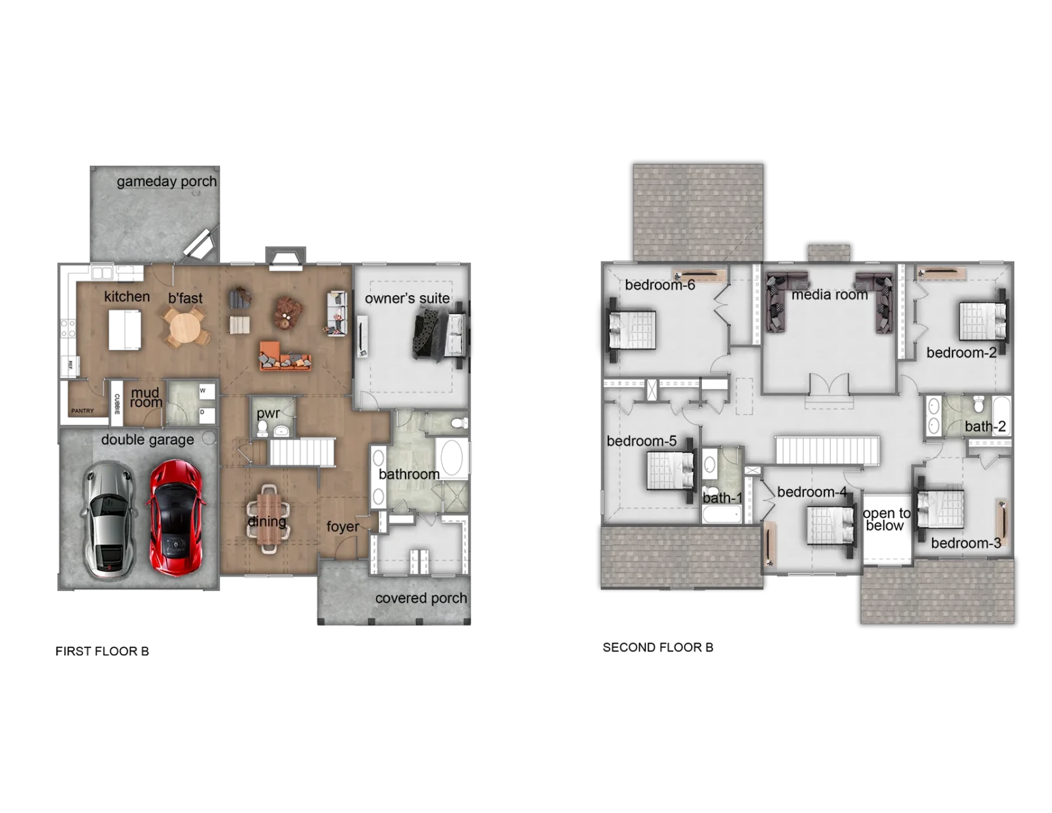 Ash II Elevation B floor plan