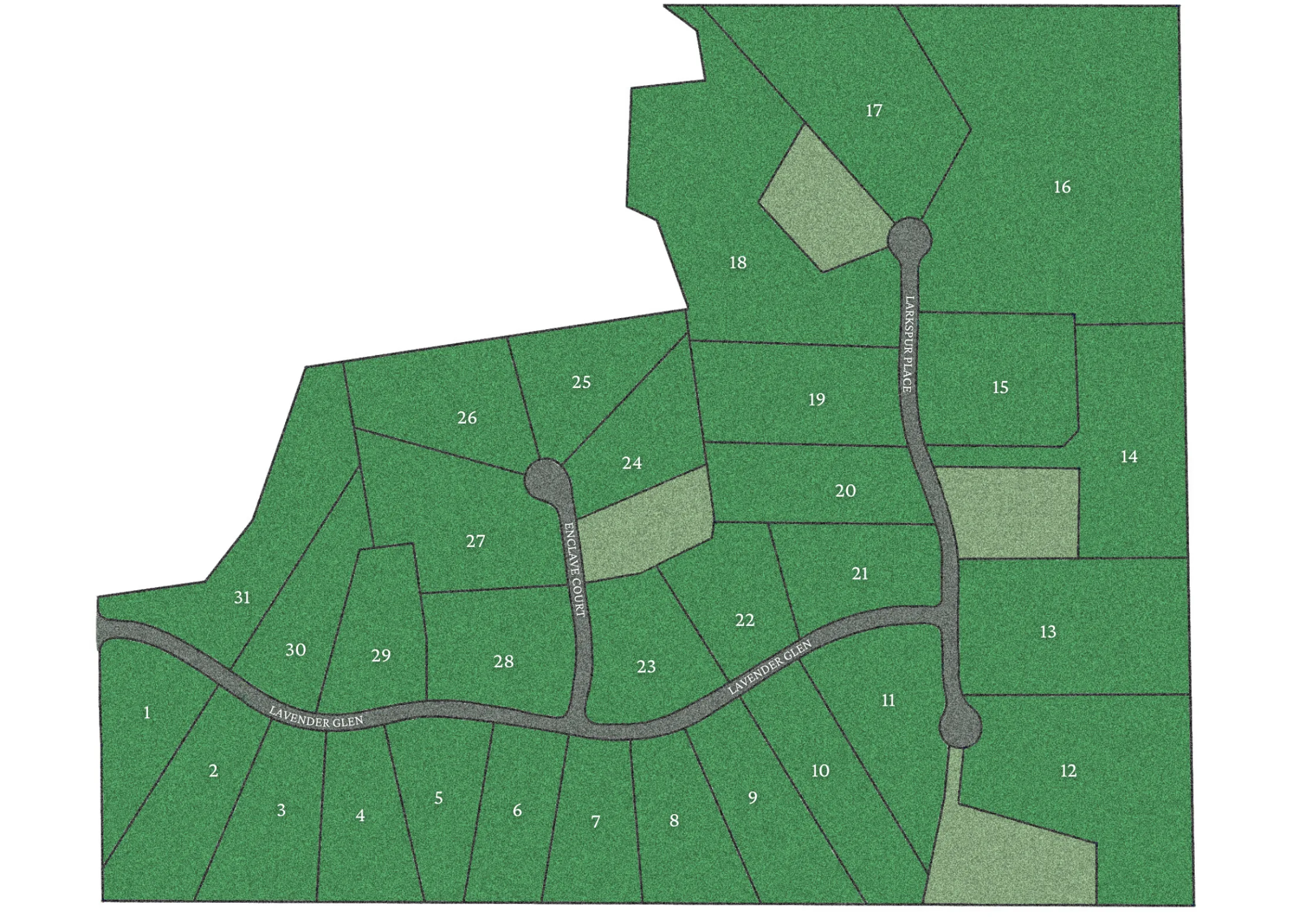 Enclave at Cartledge Creek plat map