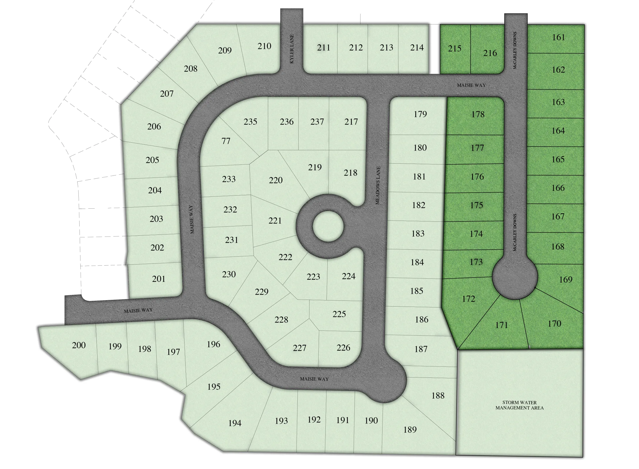 Magnolia Flats plat map