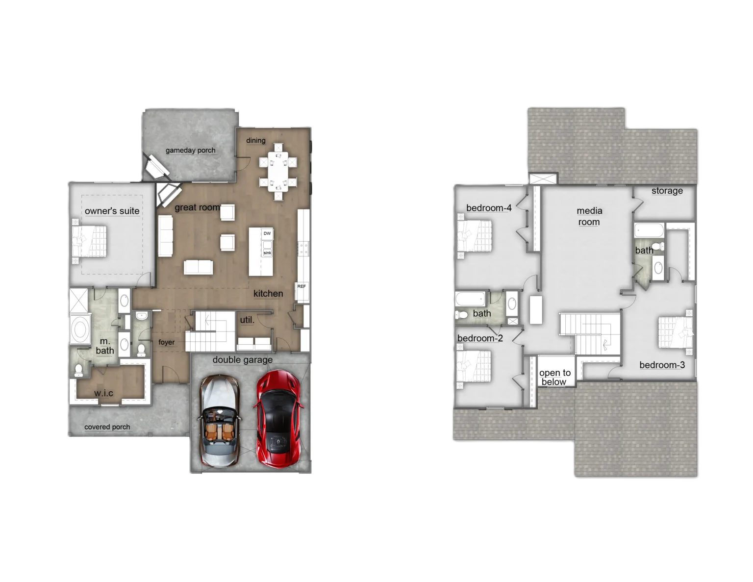 Aspen Elevation A floor plan