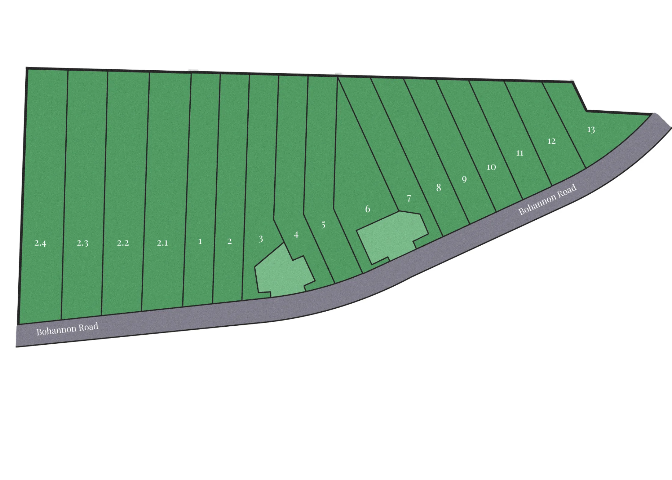 Bohannon Ridge plat map