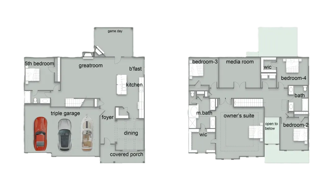 Belmont Elevation A floor plan