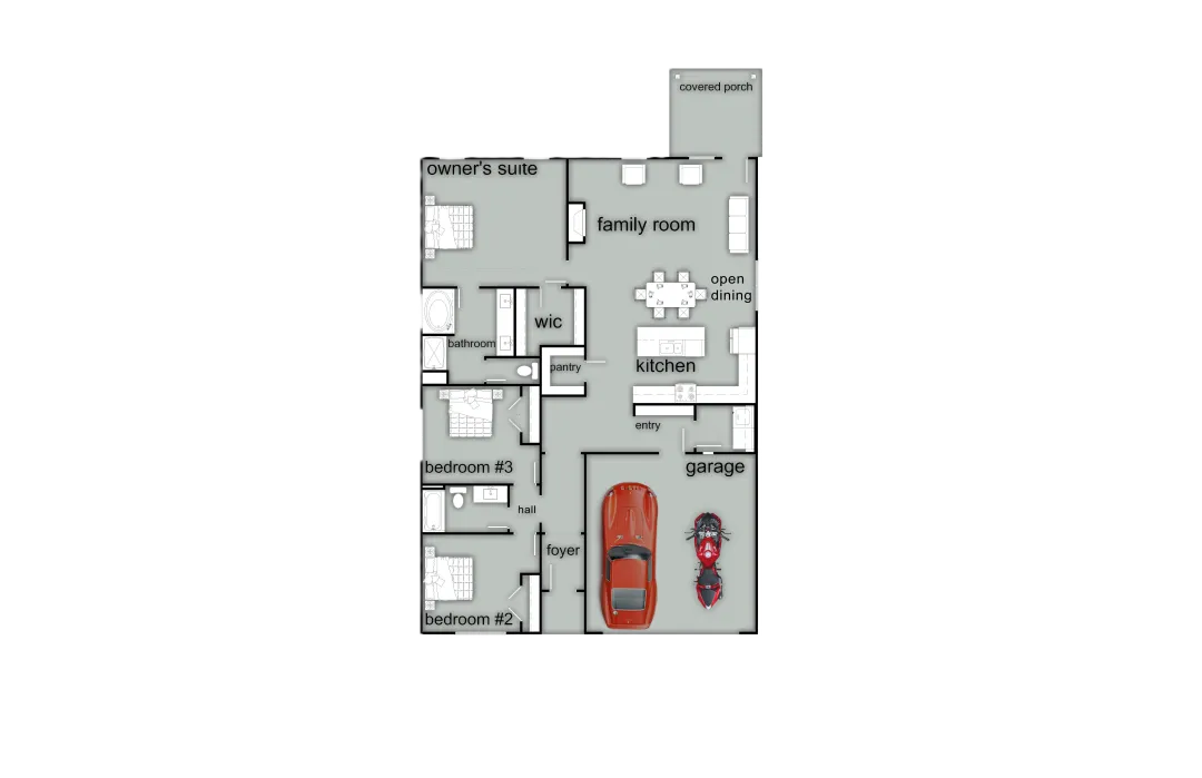 Benton Elevation E floor plan
