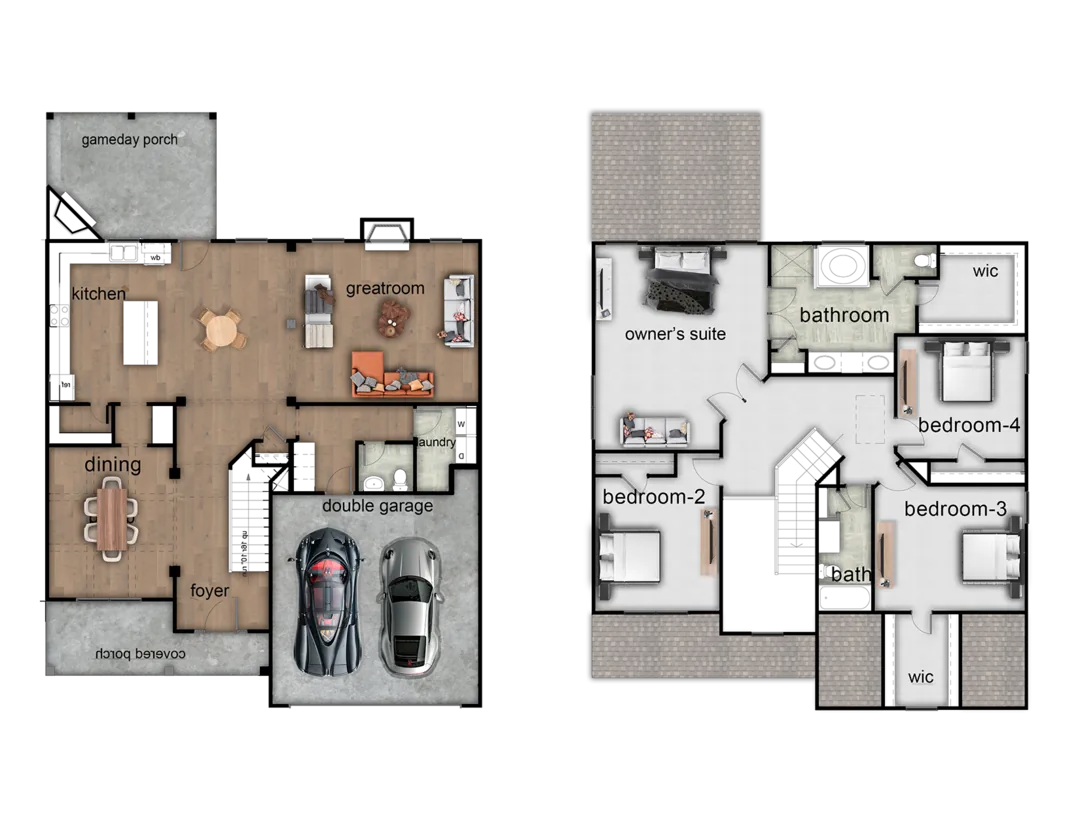Camden II Elevation A floor plan