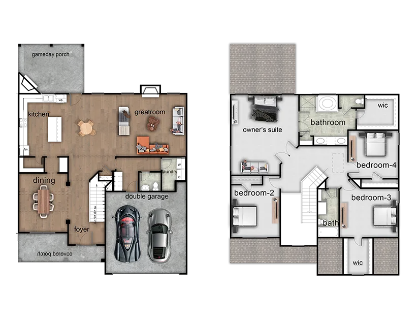 Camden Elevation B floor plan
