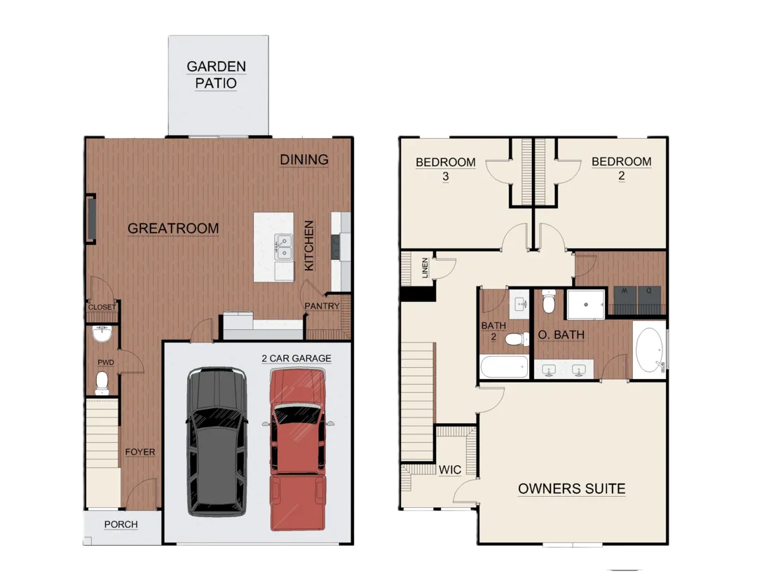 Hunter Elevation A floor plan