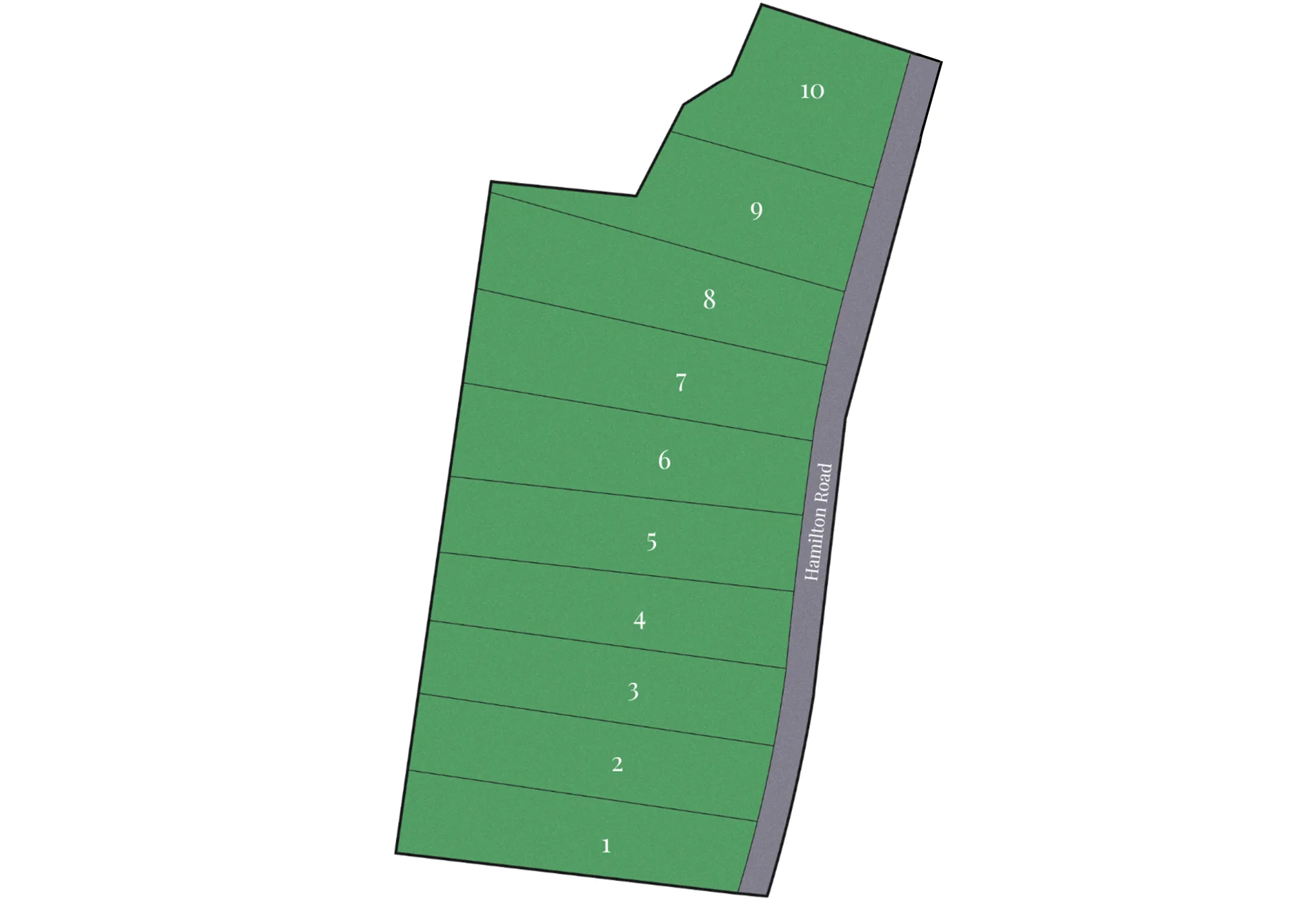 Hamilton Grove plat map