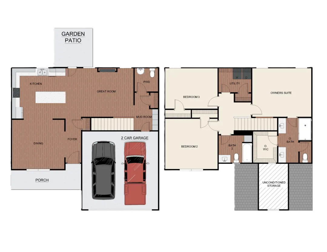 Imani Elevation A floor plan