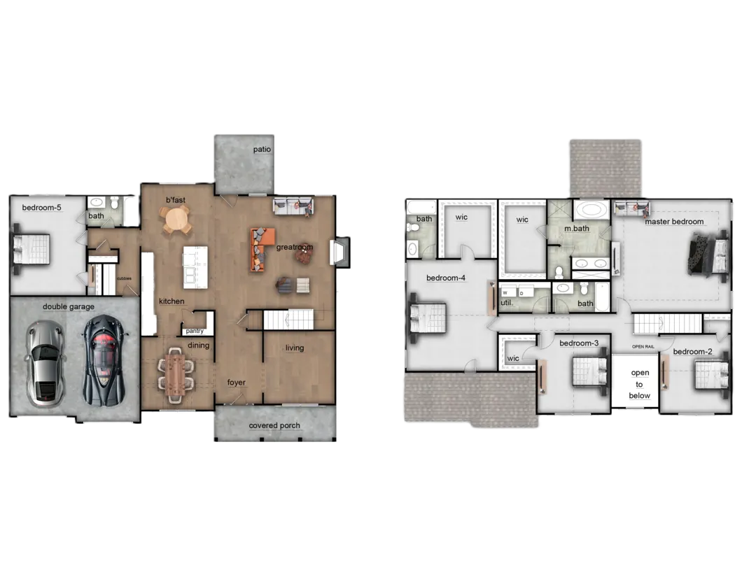 Jackson Elevation B floor plan