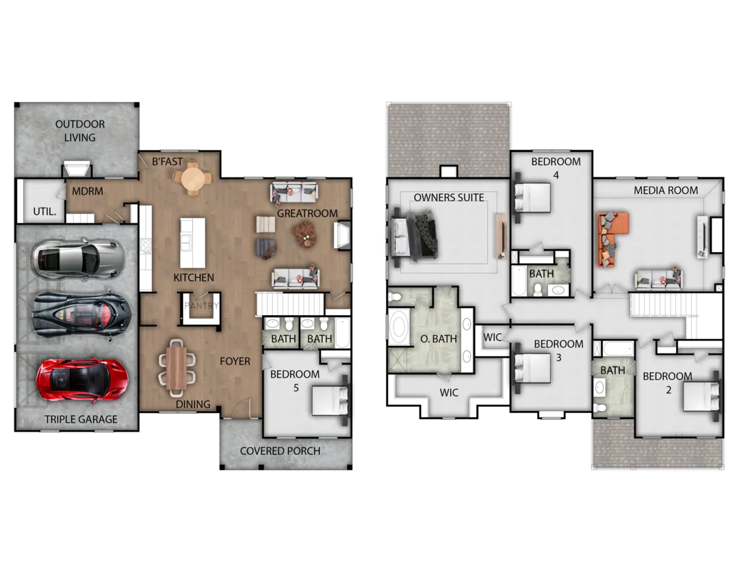 Magnolia Elevation A floor plan