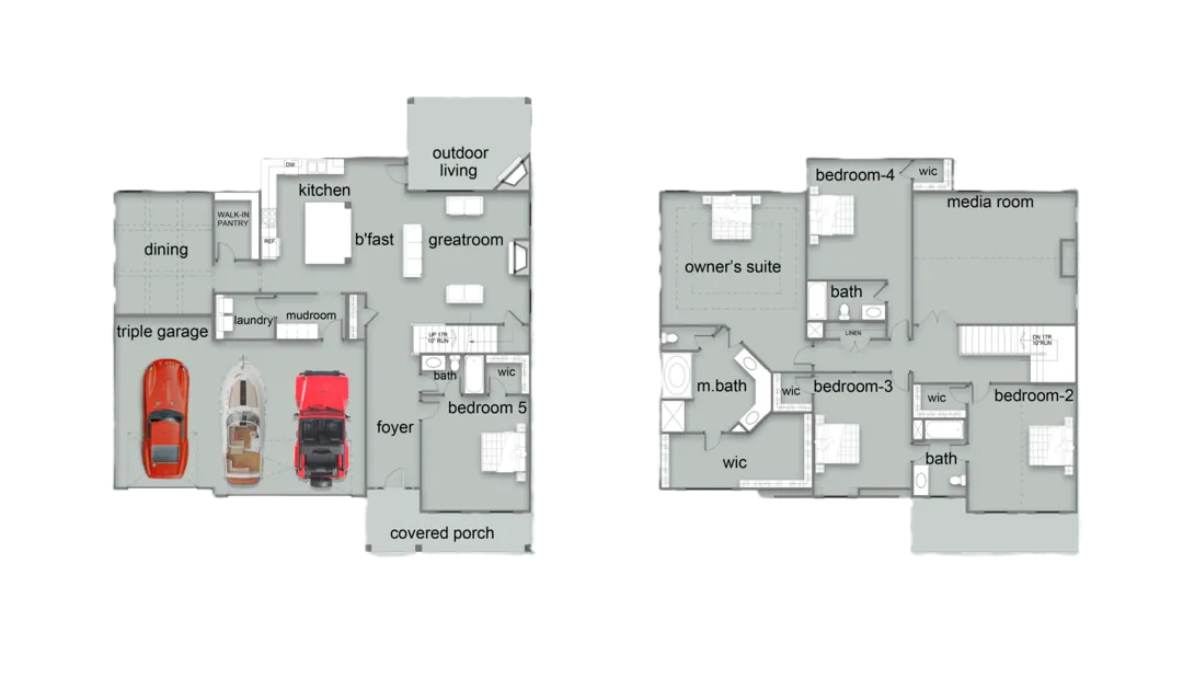 Maple Elevation B floor plan