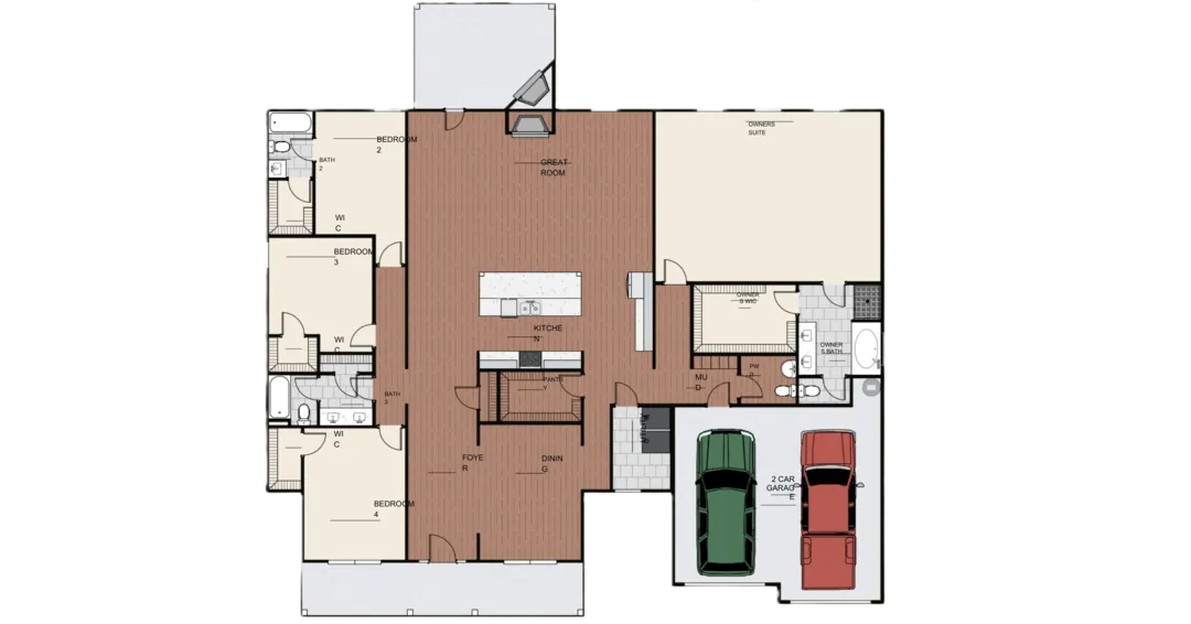 Windsor Elevation A floor plan