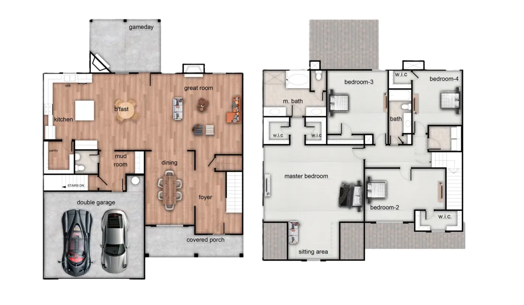 Westover II Elevation A floor plan