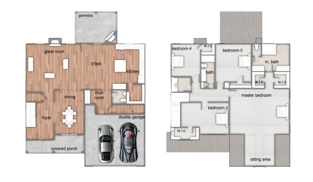 Westover Elevation A floor plan